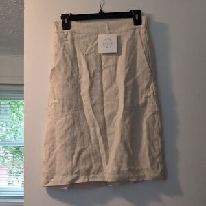 Tan Pencil Skirt Knee-Length for Work